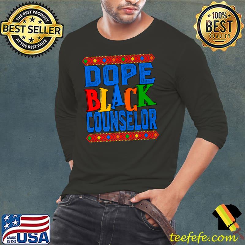 Dope Black Counselor BHM Black History African American Premium T-Shirt