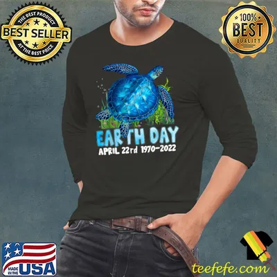 Earth Day 2022 Turtle Lover Women Men Save The Earth T-Shirt