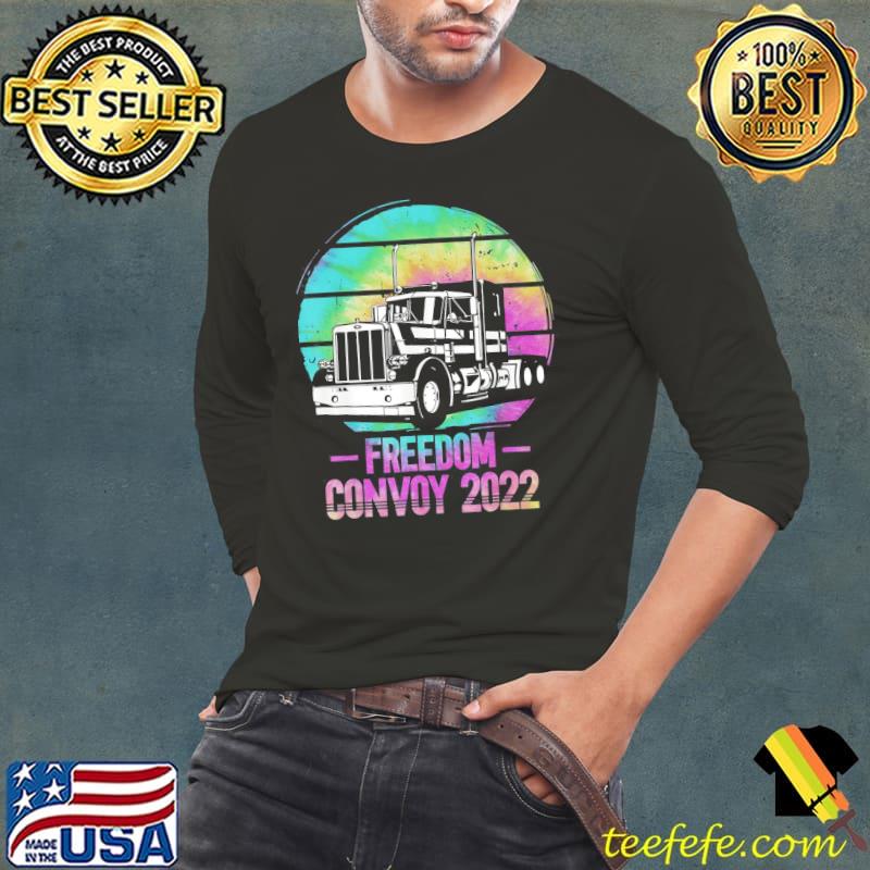 Freedom convoy 2022 support canadian truckers mandate truck shirt