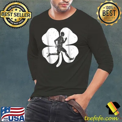 Fun Irish Running Shamrocks Costume St Patrick's Day T-Shirt