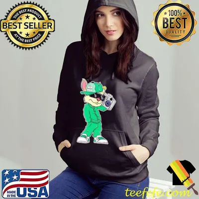 Funny 80s 90s hip hop easter bunny rabbit kid shirt