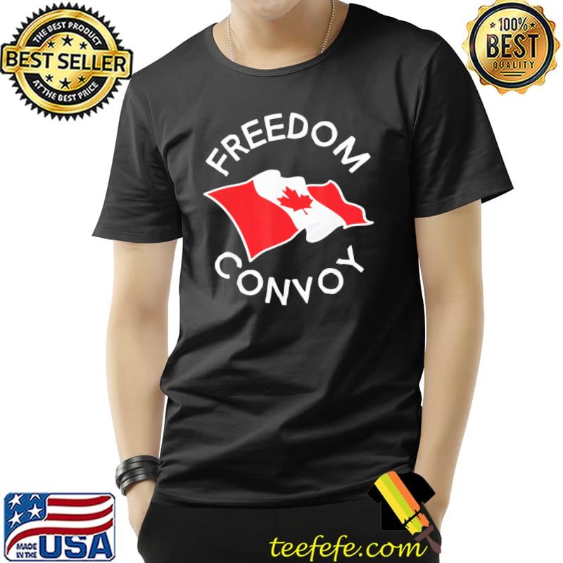 Funny American Flag Canada Flag Freedom Convoy 2022 TRUCKER Driver Shirt Unisex Funny American Flag Canada Flag Freedom Convoy 2022 TRUCKER Driver Shirt Unisex