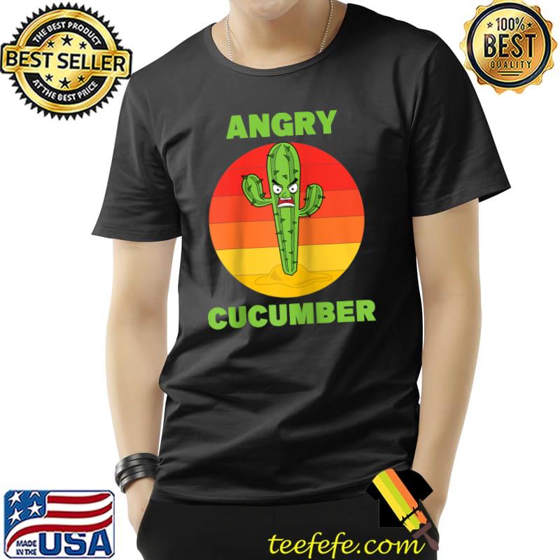 Funny Angry Cucumber Pickle Funny Cactus T- Unisex Funny Angry Cucumber Pickle Funny Cactus T- Unisex