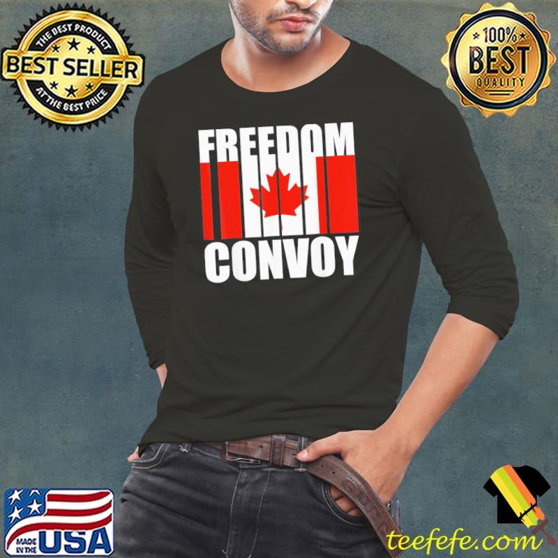 Funny Canada Flag Freedom Convoy 2022 Canadian Trucker Maple Leaf TShirt Funny Canada Flag Freedom Convoy 2022 Canadian Trucker Maple Leaf TShirt