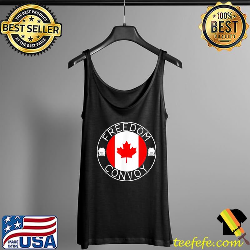 Funny Canada Freedom Convoy 2022 Canadian Truckers Support flag TShirt Tank Top Funny Canada Freedom Convoy 2022 Canadian Truckers Support flag TShirt Tank Top