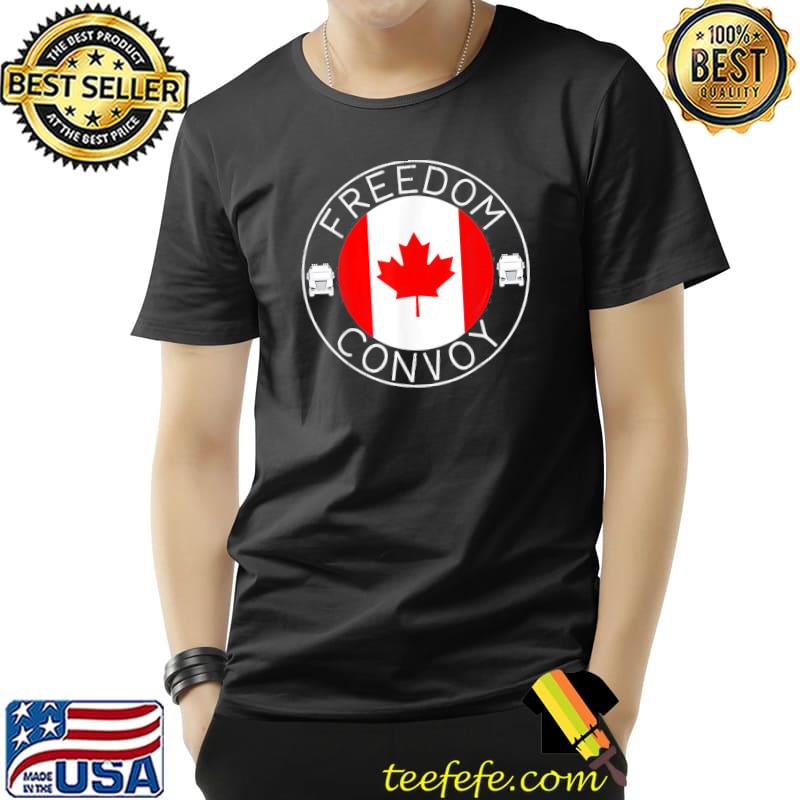 Funny Canada Freedom Convoy 2022 Canadian Truckers Support flag TShirt Unisex Funny Canada Freedom Convoy 2022 Canadian Truckers Support flag TShirt Unisex