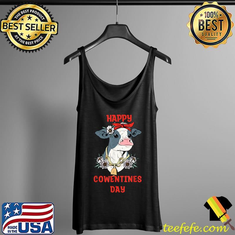 Funny Cow Valentines Day , Happy Cowentines Farm T-Shirt Tank Top Funny Cow Valentines Day , Happy Cowentines Farm T-Shirt Tank Top