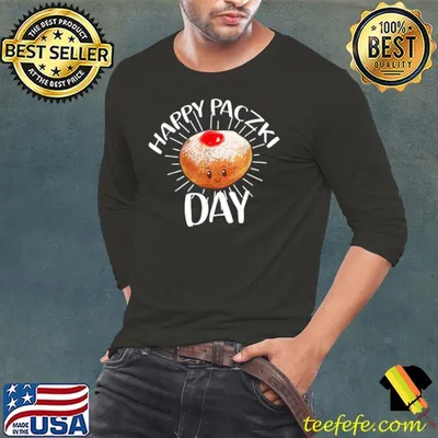 Funny Happy Paczki Day polish, Fat Thursday Donut Poland T-Shirt