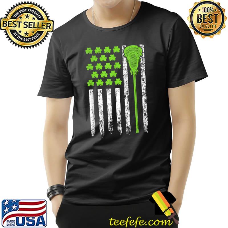 Funny Lacrosse American Flag St Patrick Day For Men Boy Kids T-Shirt Unisex Funny Lacrosse American Flag St Patrick Day For Men Boy Kids T-Shirt Unisex