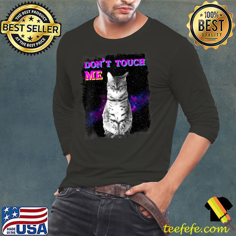 Funny Purple Space Galaxy Rave Cat Lover Themed T- Long Sleeve Tee Funny Purple Space Galaxy Rave Cat Lover Themed T- Long Sleeve Tee