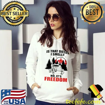 Funny Truckers Freedom Convoy 2022 Smells Like Freedom Premium T-Shirt