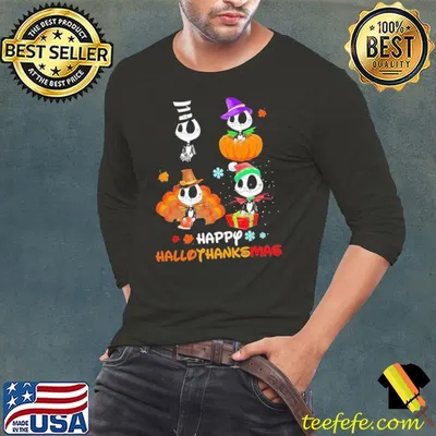 Good Jack Skellington Happy Hallothanksmas Shirt