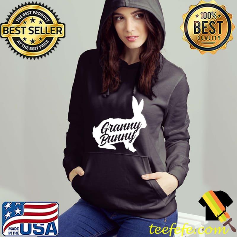 Granny easter bunny silhouette matching family women shirt