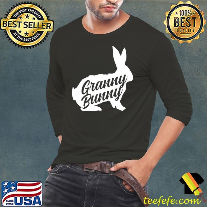 Granny easter bunny silhouette matching family women Long Sleeve Tee Granny easter bunny silhouette matching family women Long Sleeve Tee