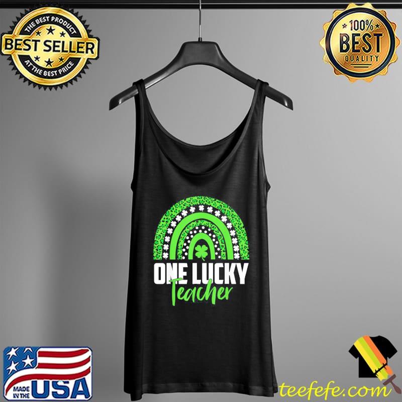 Green rainbow st patricks day one lucky teacher Tank Top Green rainbow st patricks day one lucky teacher Tank Top