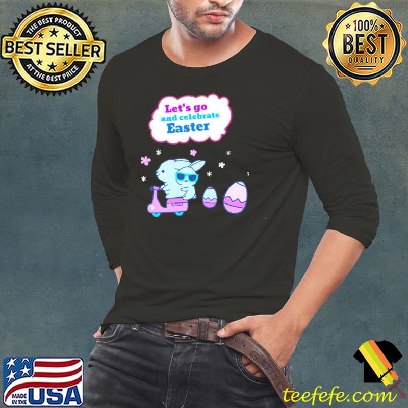 Happy Easter Celebration Women T-Shirt Long Sleeve Tee Happy Easter Celebration Women T-Shirt Long Sleeve Tee