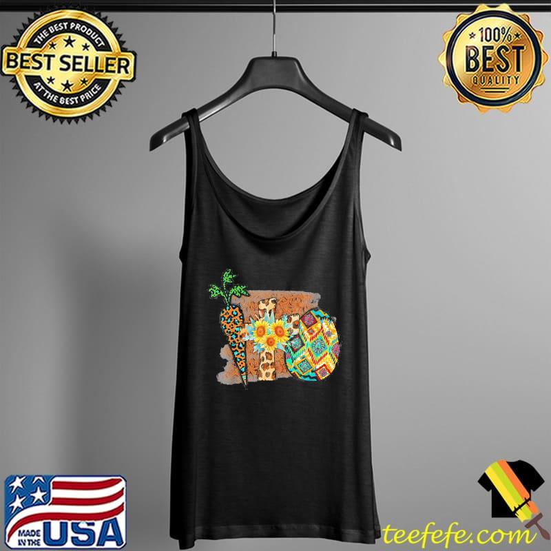 Happy easter graphic leopard carrot egg cross Tank Top Happy easter graphic leopard carrot egg cross Tank Top