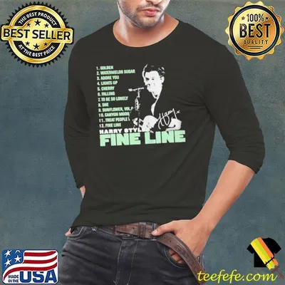 Harry styles fine line signature shirt