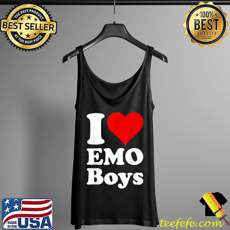 I LOVE HEART EMO BOYS T-Shirt Tank Top I LOVE HEART EMO BOYS T-Shirt Tank Top
