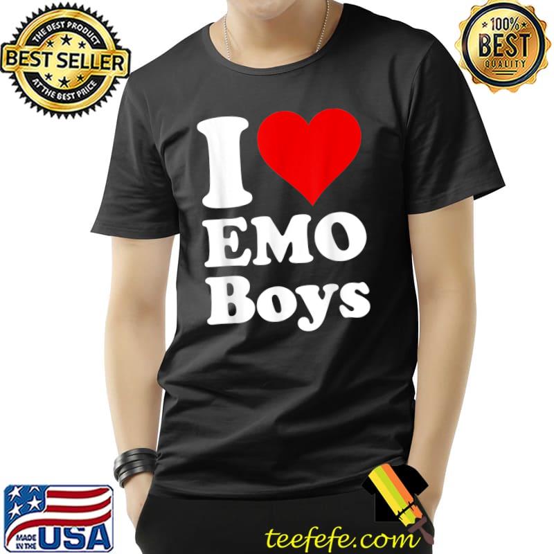I LOVE HEART EMO BOYS T-Shirt Unisex I LOVE HEART EMO BOYS T-Shirt Unisex