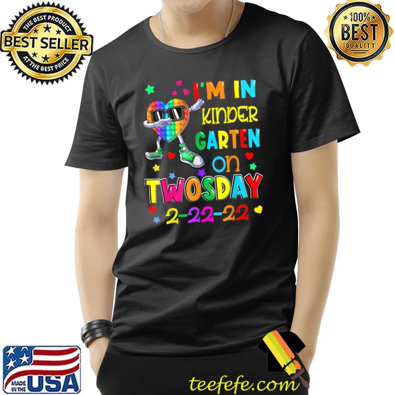 I'm In Kindergarten On Twosday 2 22 22 Colorful Pop It Kids T-Shirt Unisex I'm In Kindergarten On Twosday 2 22 22 Colorful Pop It Kids T-Shirt Unisex