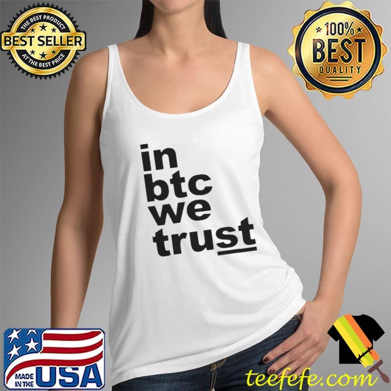 In btc we trust Tank Top In btc we trust Tank Top