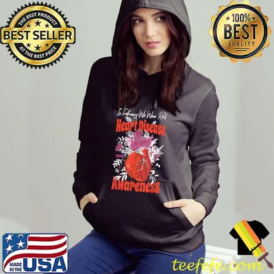 In February We Wear Red Fighter Heart Disease Awareness T-Shirt