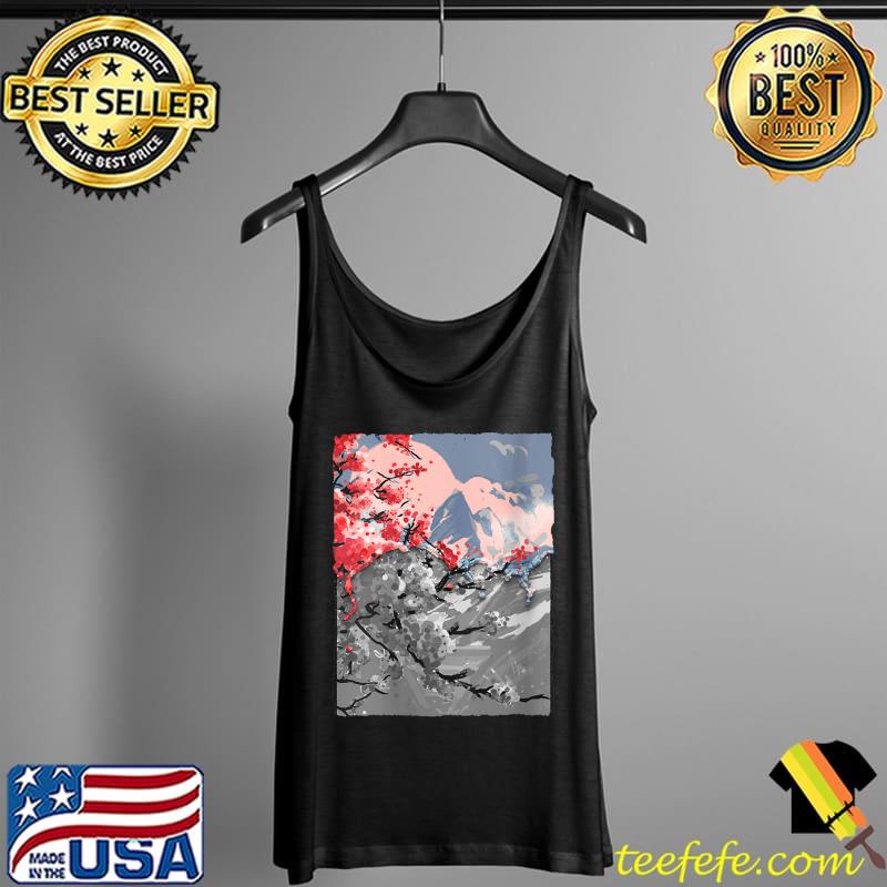 Japanese Cherry Blossom Sakura Flower T- Tank Top Japanese Cherry Blossom Sakura Flower T- Tank Top