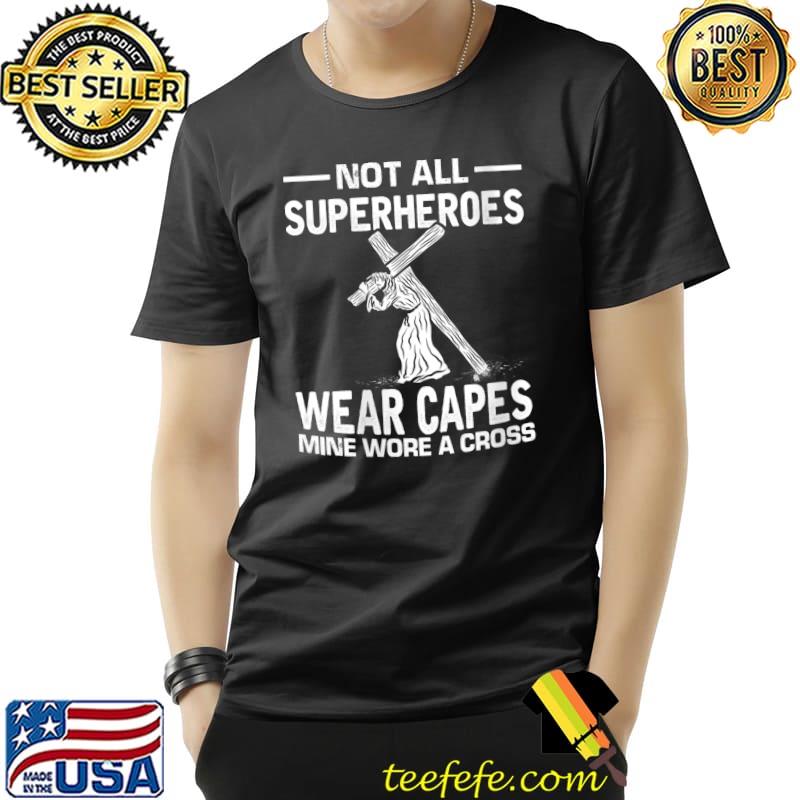 Jesus Superhero Funny Christmas Birthday Jesus Christ Cross T-Shirt Unisex Jesus Superhero Funny Christmas Birthday Jesus Christ Cross T-Shirt Unisex