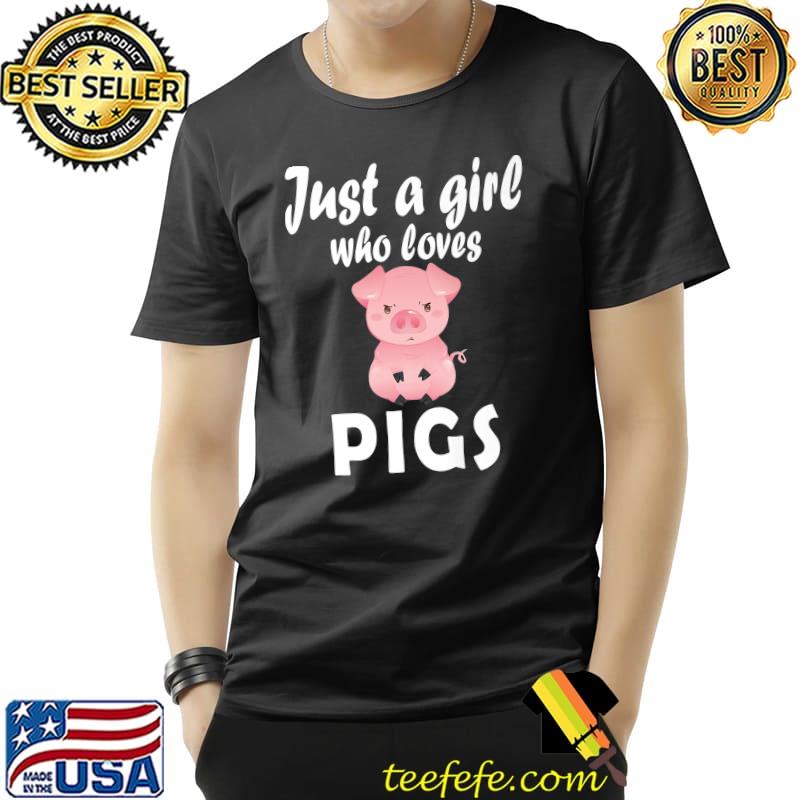 Just A Girl Who Loves Pigs Women Kids Kawaii Funny Pig Girls Premium T-Shirt Unisex Just A Girl Who Loves Pigs Women Kids Kawaii Funny Pig Girls Premium T-Shirt Unisex