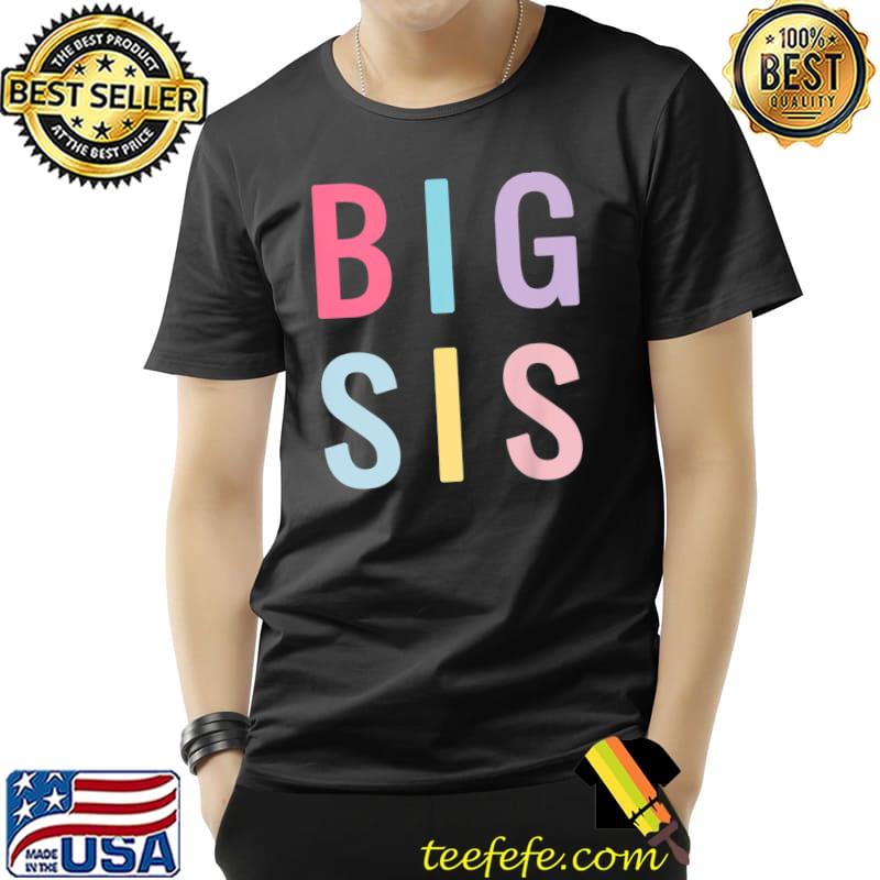 Kids Rainbow Big Sister Sibling Reveal Announce for Toddler Girls T-Shirt Unisex Kids Rainbow Big Sister Sibling Reveal Announce for Toddler Girls T-Shirt Unisex