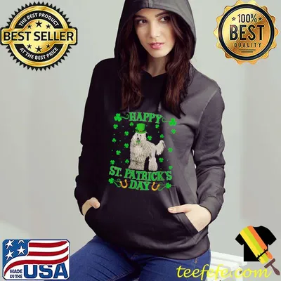 Leprechaun Hat White Corded Dog St. Patrick's Day T-shirt