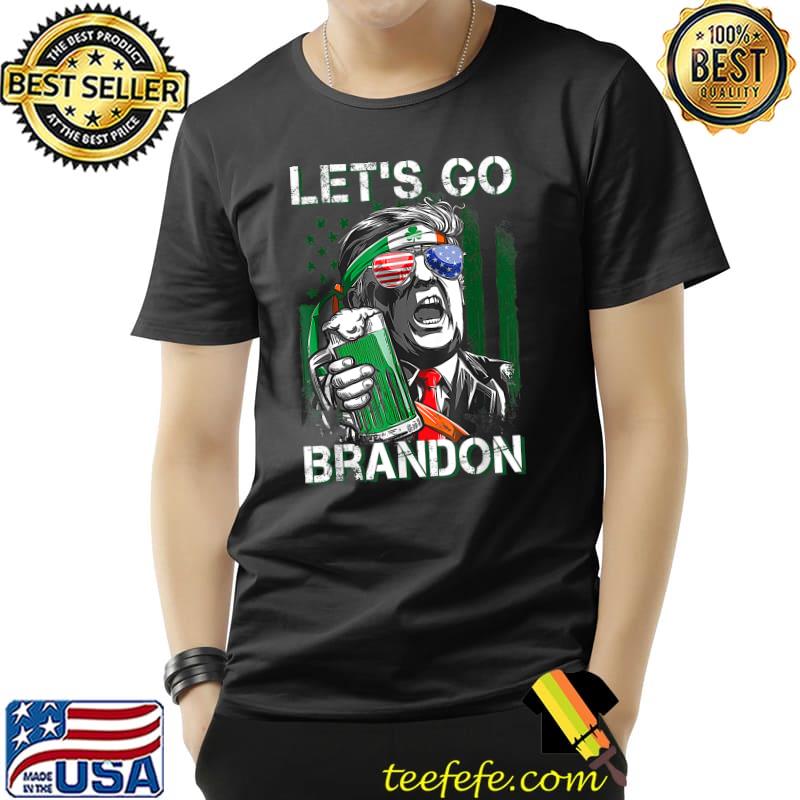 Lets Go Brandon St Patricks Day President Flag Shamrock T-Shirt Unisex Lets Go Brandon St Patricks Day President Flag Shamrock T-Shirt Unisex