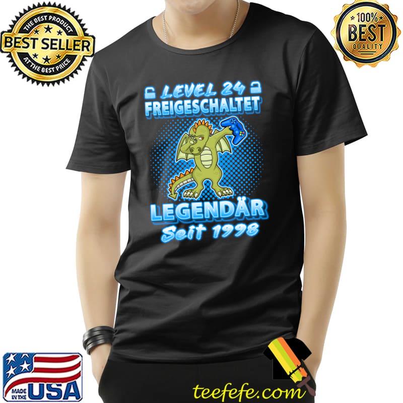 Level 24 Freigeschaltet Legendär Seit 1998 Gamer Birthday T- Unisex Level 24 Freigeschaltet Legendär Seit 1998 Gamer Birthday T- Unisex