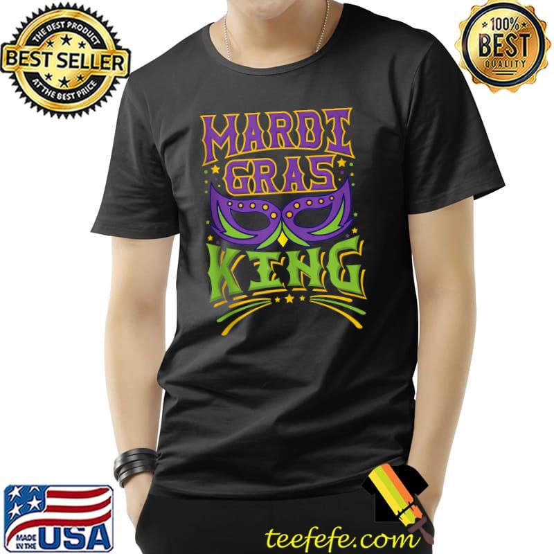 Mardi Gras King Fun Couples King or Queen Mask T-Shirt Unisex Mardi Gras King Fun Couples King or Queen Mask T-Shirt Unisex