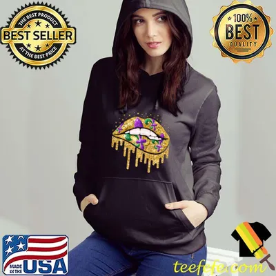 Mardi Gras Lips Queen Carnival Costume Women T-shirt