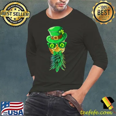Mask Swinger Upside Down Pineapple St Patrick's Day Funny T-Shirt