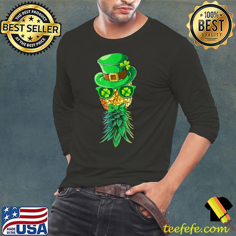 Mask Swinger Upside Down Pineapple St Patrick's Day Funny T-Shirt Mask Swinger Upside Down Pineapple St Patrick's Day Funny T-Shirt