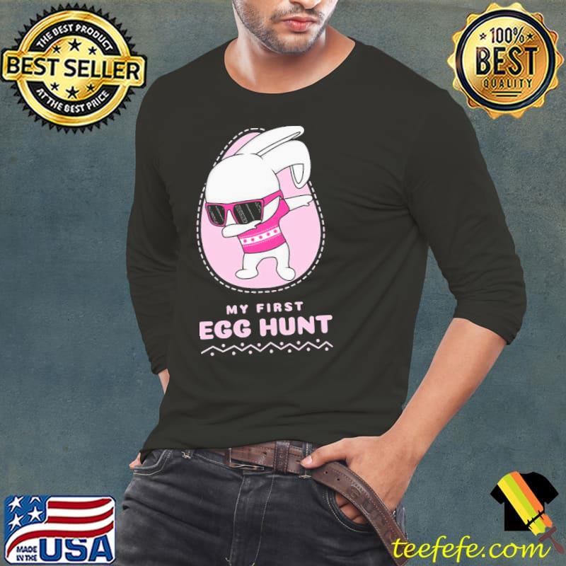 My first egg hunt easter egg hunt pink kid Long Sleeve Tee My first egg hunt easter egg hunt pink kid Long Sleeve Tee