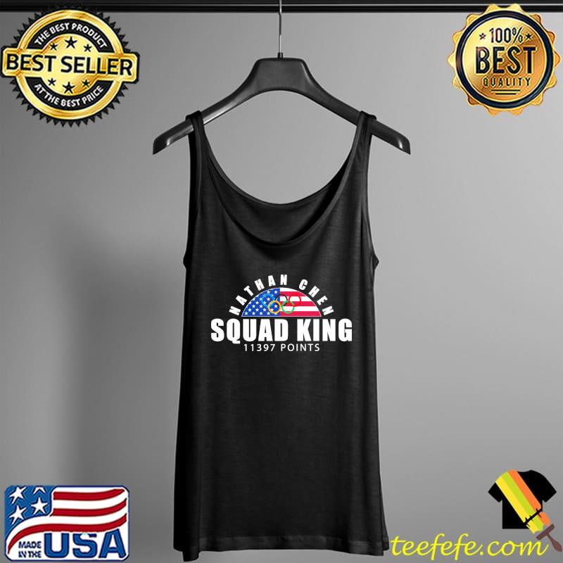 Nathan chen squad king American flag Tank Top Nathan chen squad king American flag Tank Top