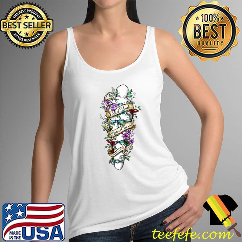 Natural Burial Floral Shroud Design for Funeral Directors Premium T-Shirt Tank Top Natural Burial Floral Shroud Design for Funeral Directors Premium T-Shirt Tank Top