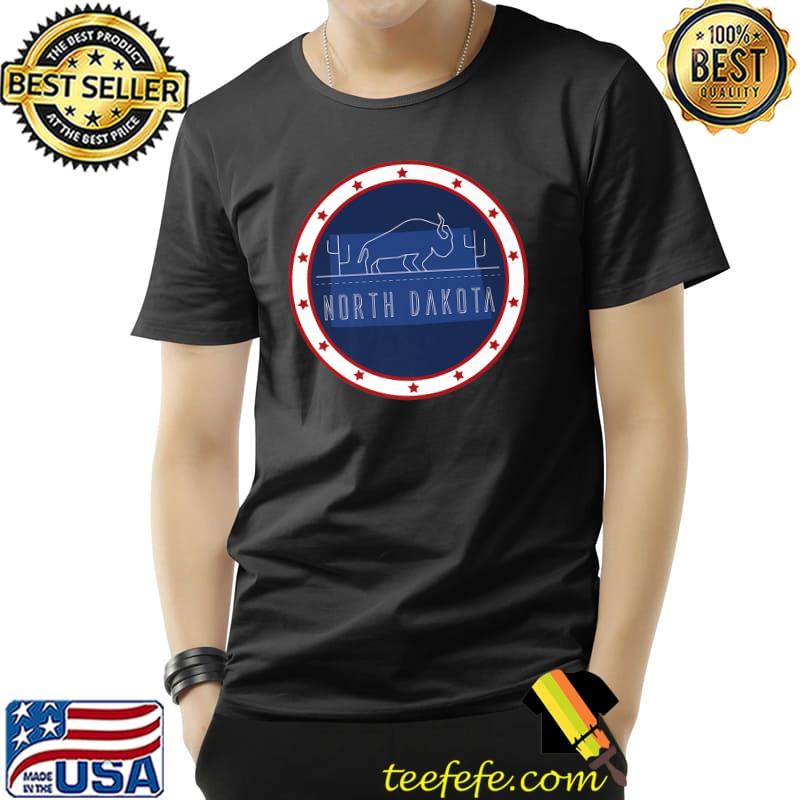 North Dakota Logo Design. North Dakota Lover Premium T-Shirt Unisex North Dakota Logo Design. North Dakota Lover Premium T-Shirt Unisex