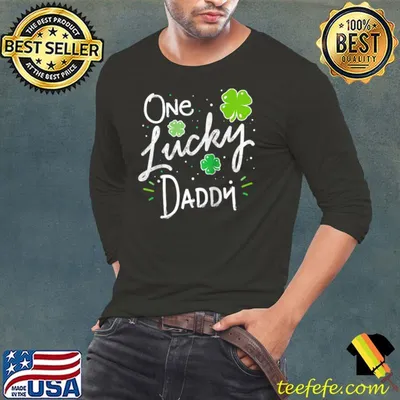 One Lucky Dad Matching St Patricks Day New Daddy T-Shirt
