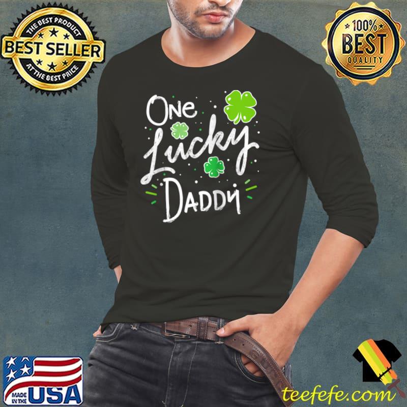 One Lucky Dad Matching St Patricks Day New Daddy T-Shirt