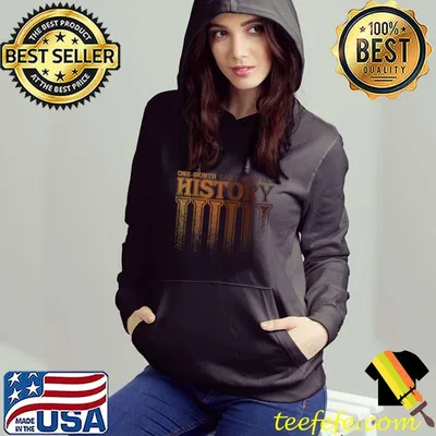 One Month Can't Hold Our History Apparel Melanin Black pride T-Shirt