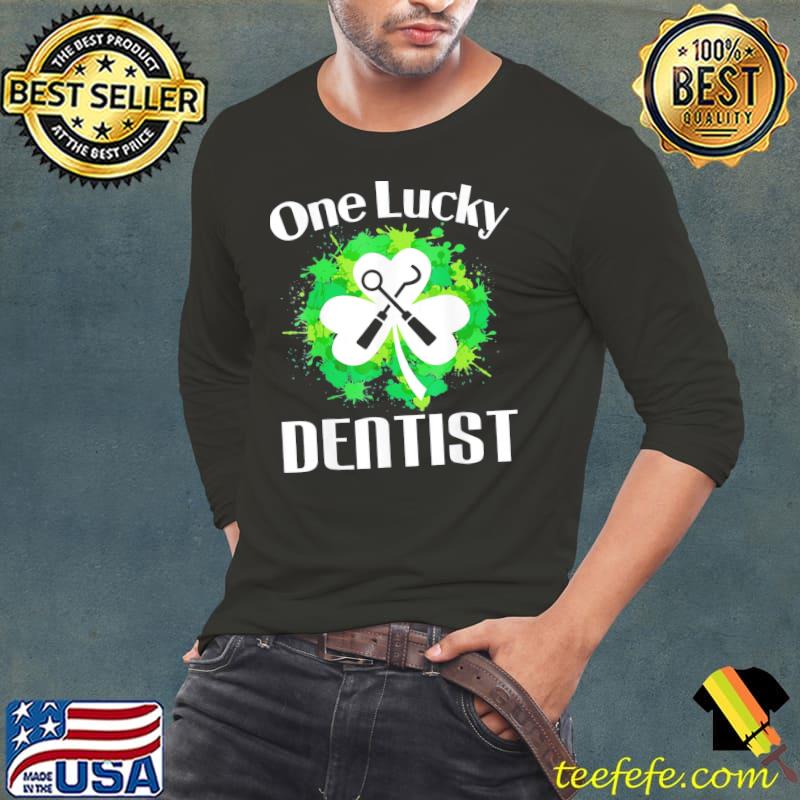 Original One Lucky Dentist St. Patrick’s Day Dental T-Shirt Long Sleeve Tee Original One Lucky Dentist St. Patrick’s Day Dental T-Shirt Long Sleeve Tee