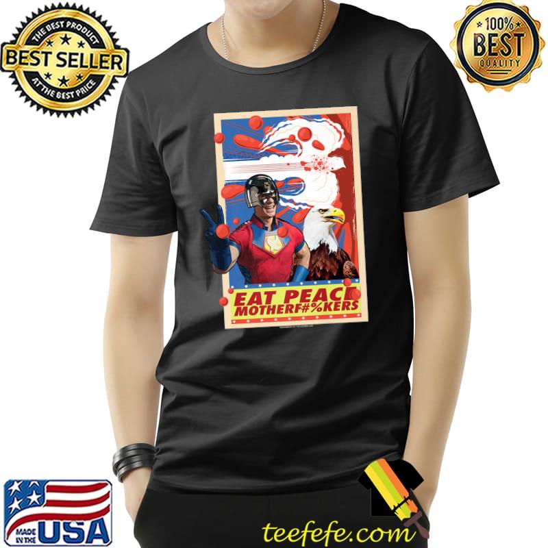 Peacemaker Eat Peace with Eagle Premium T-Shirt Unisex Peacemaker Eat Peace with Eagle Premium T-Shirt Unisex