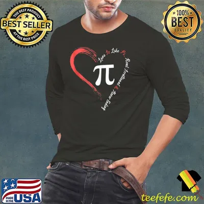 Pi Day Love Is Like Pi Valentines Math Teacher T-shirt