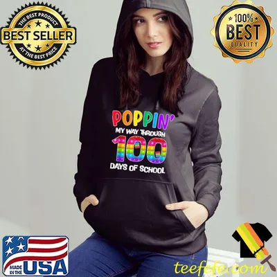 Poppin My Way Through 100 Days of School Kids 100th Day Pop T-Shirt
