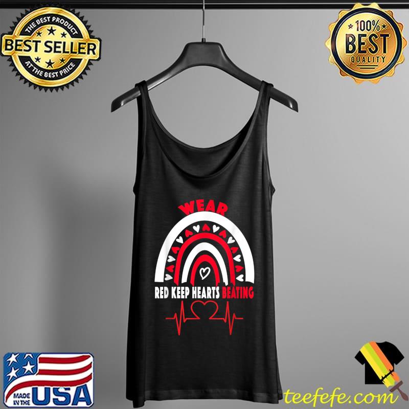 Red Keep Hearts Beating - Heart Disease Awareness T-Shirt Tank Top Red Keep Hearts Beating - Heart Disease Awareness T-Shirt Tank Top
